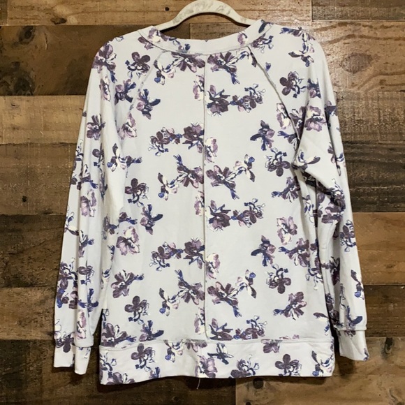 Caslon Light Blue Floral Cozy Print Sweatshirt - Picture 11 of 12